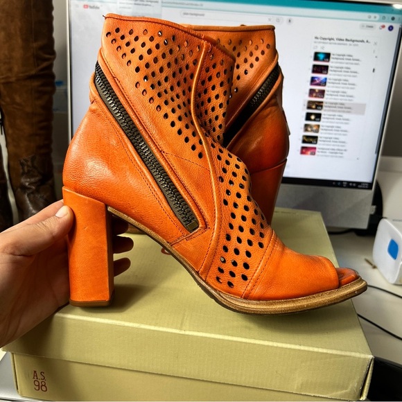 A.S. 98 Women's Bertrand Genuine Leather Carota Sandal boots Size EU 41 US 10 - Picture 8 of 15